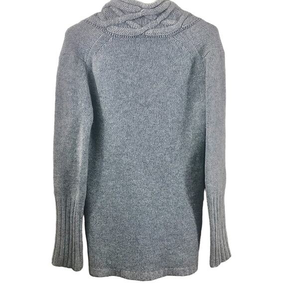 Theory Grey Cashmere V Neck Sweater with pockets Size Small - Picture 8 of 13